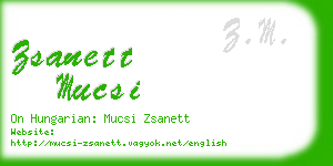 zsanett mucsi business card